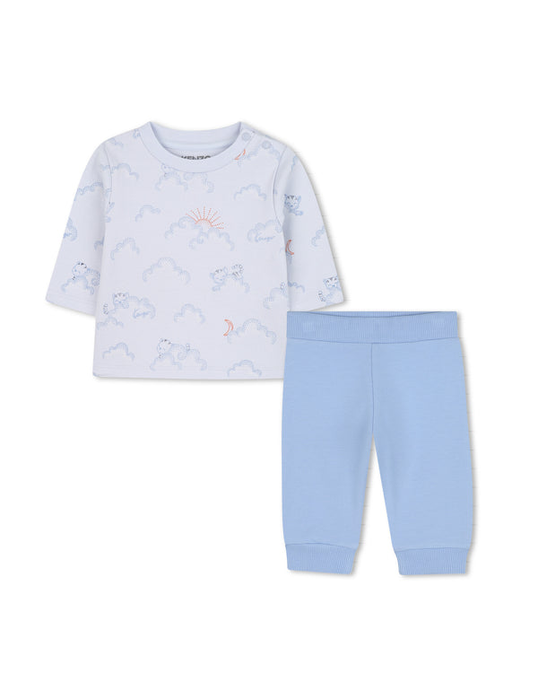 T-Shirt + Trousers Set - Sky Blue