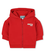 Cardigan A Capuche - Rouge Fonce
