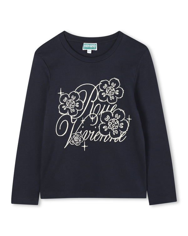 T-shirt z długim rękawem - Bleu Mistral