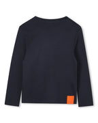 Langærmet T-shirt – Bleu Mistral