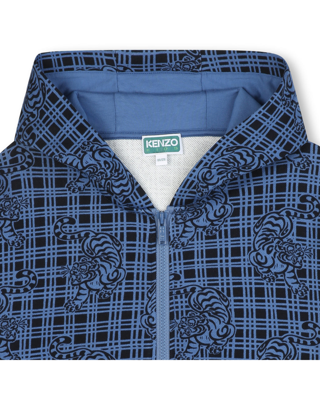 Cardigan Con Cappuccio - Bleu Air