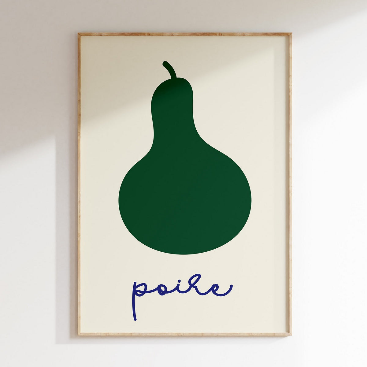 Kitchen - Affiche Poire - Vert