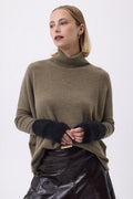 Manoplas – Cachemira cepillada Kael - Negro - Unisex