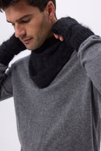 Manoplas – Cachemira cepillada Kael - Negro - Unisex
