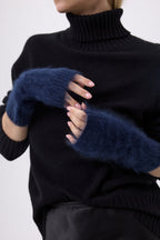Mittens – Brushed Cashmere Kael - Marinblå - Unisex