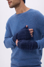 Mittens – Brushed Cashmere Kael - Marinblå - Unisex