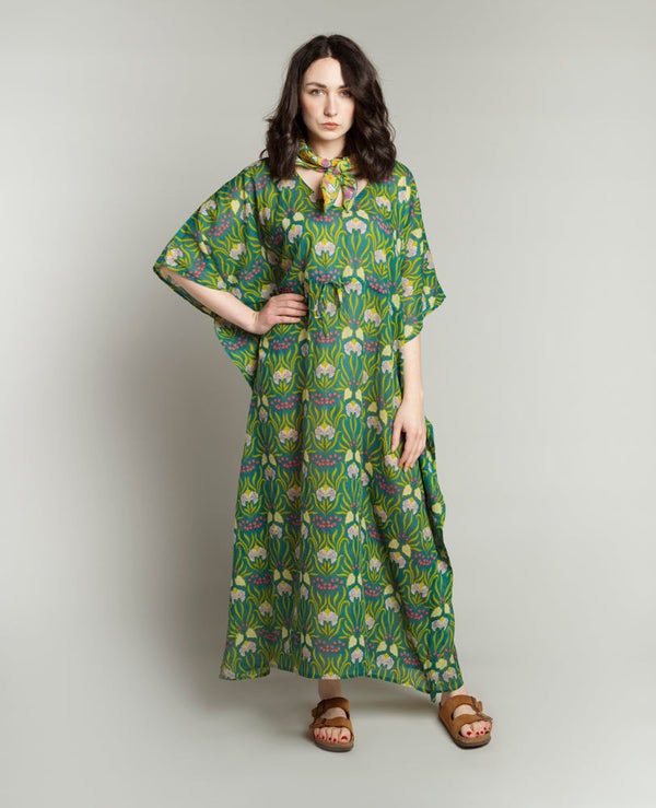 Robe Kaftan de Plage - Muguet Bayou