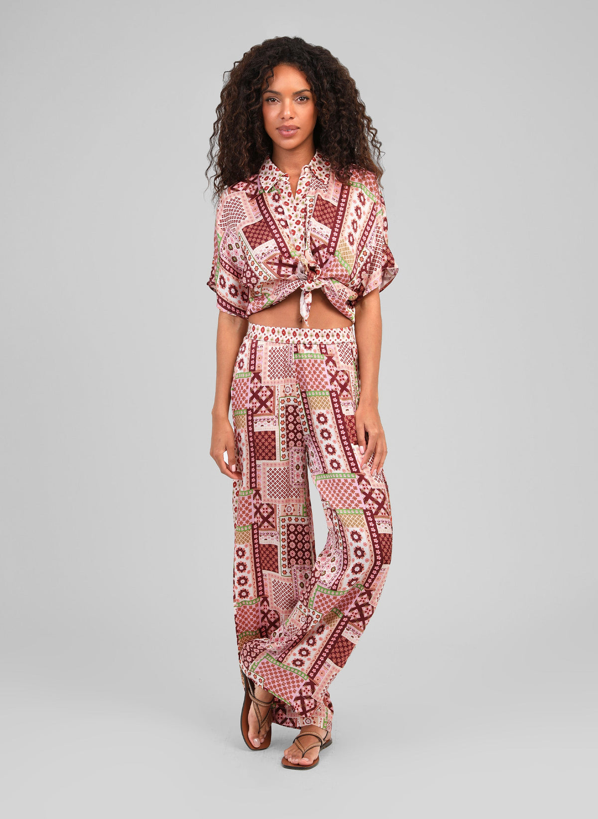 Chemise Kaila Patchila Bordeaux