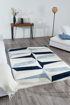 Karena 676 Soft Shaggy Rug - Blue