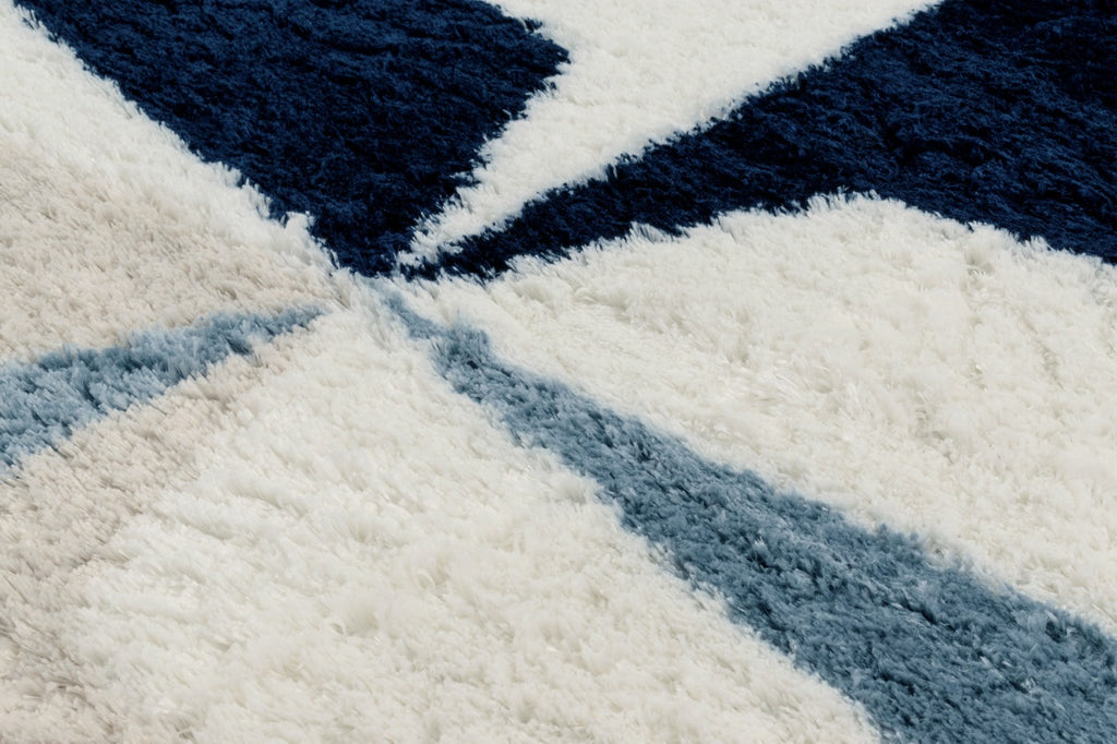 Karena 676 Soft Shaggy Rug - Blue