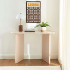 Karia - Console - Effet Laqué - Beige