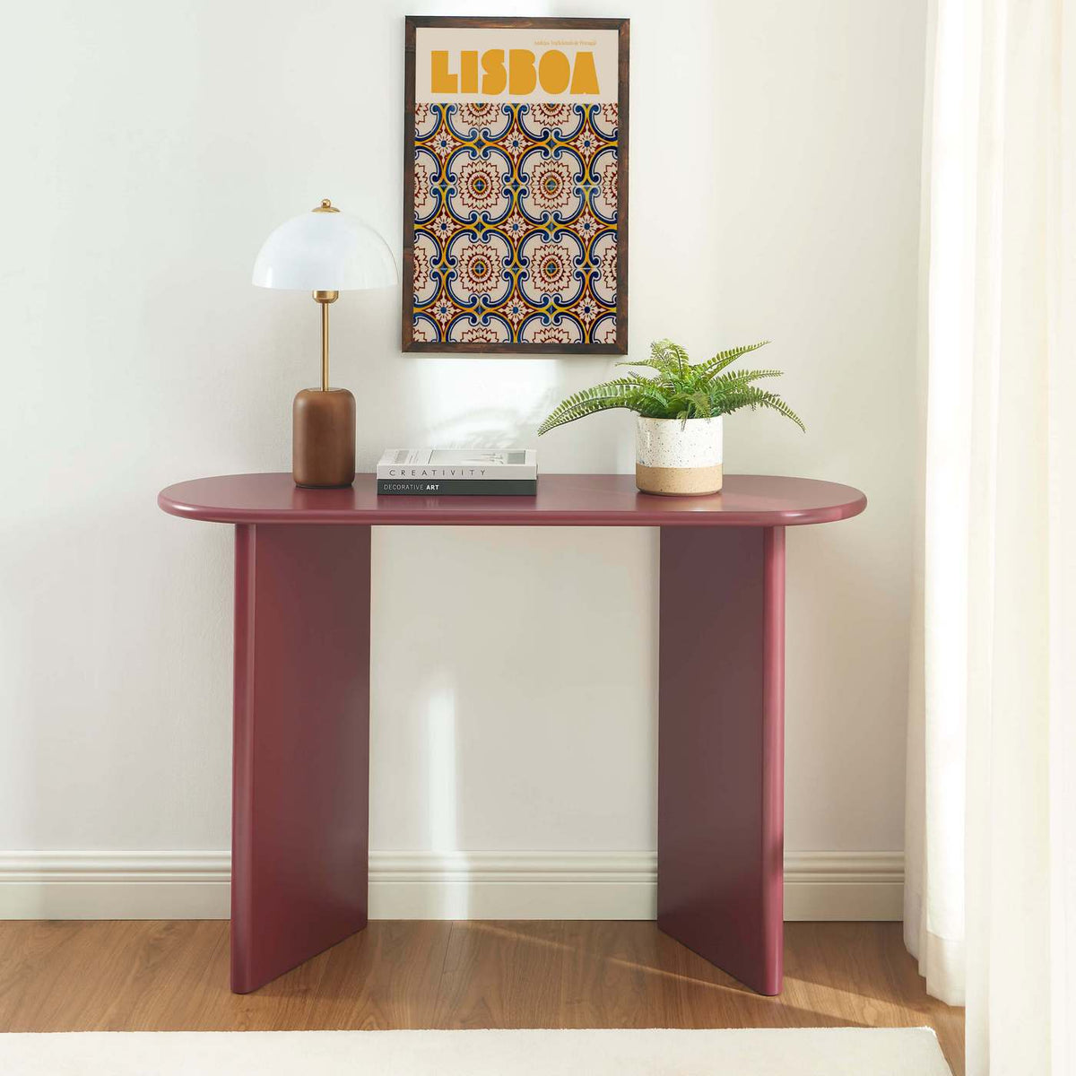 Karia - Sidetable - Laklook - Bordeauxrood
