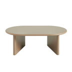 Karia – Ovaler Couchtisch – Lackoptik – Karamell