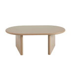 Karia – Ovaler Couchtisch – Lackoptik – Karamell