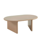 Karia – Ovaler Couchtisch – Lackoptik – Karamell