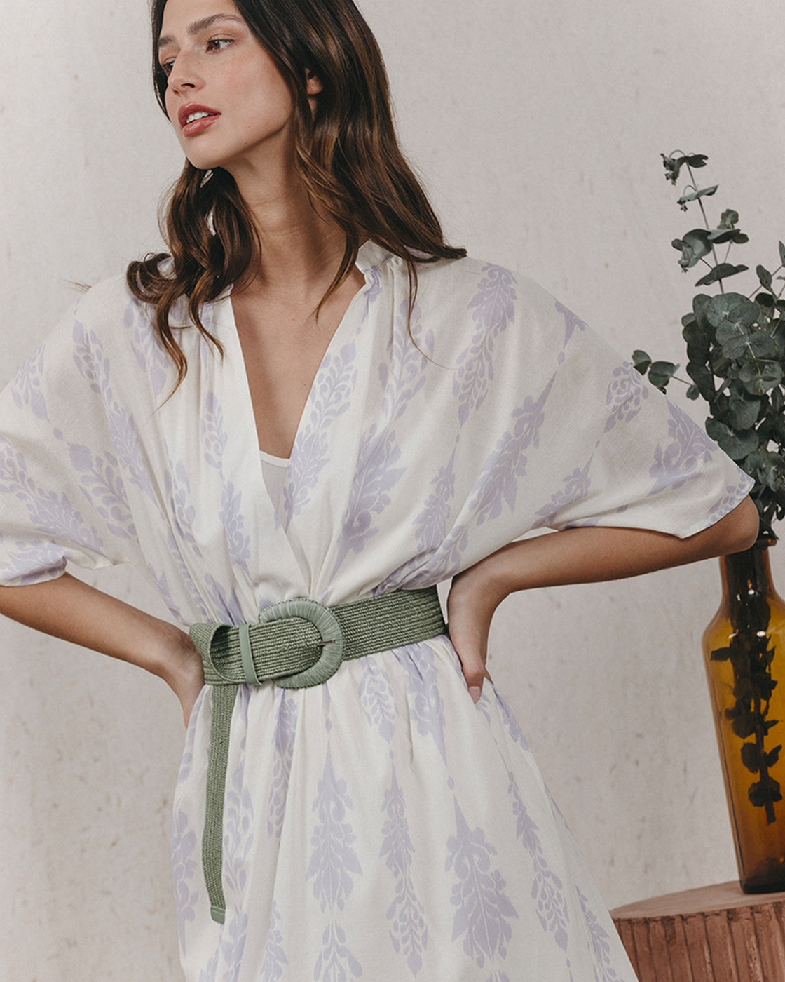 Kaspian Long Dress - Ecru