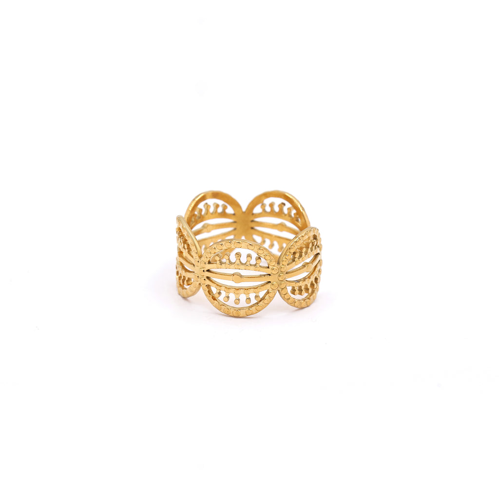 Bague Ajustable "Sophie" Acier Inoxydable