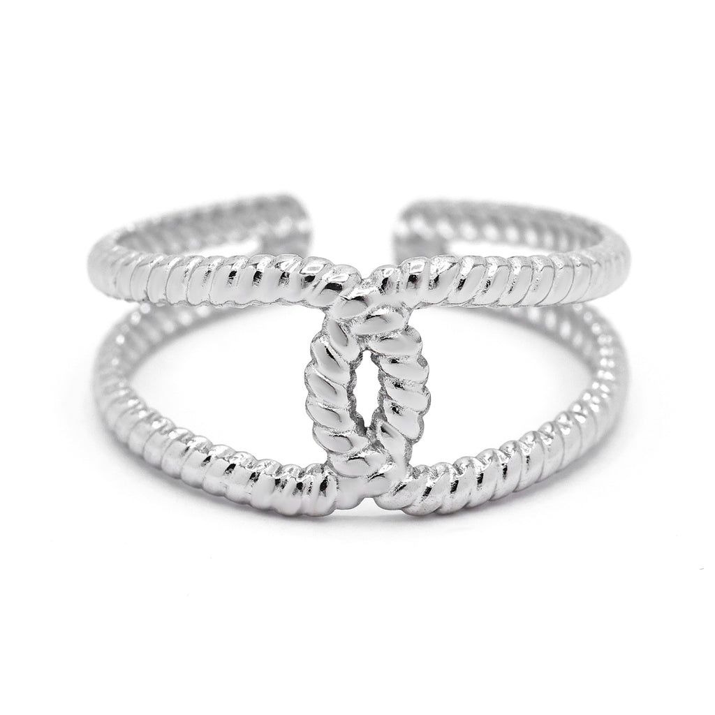 Bague Ajustable "Tatiana" Acier Inoxydable