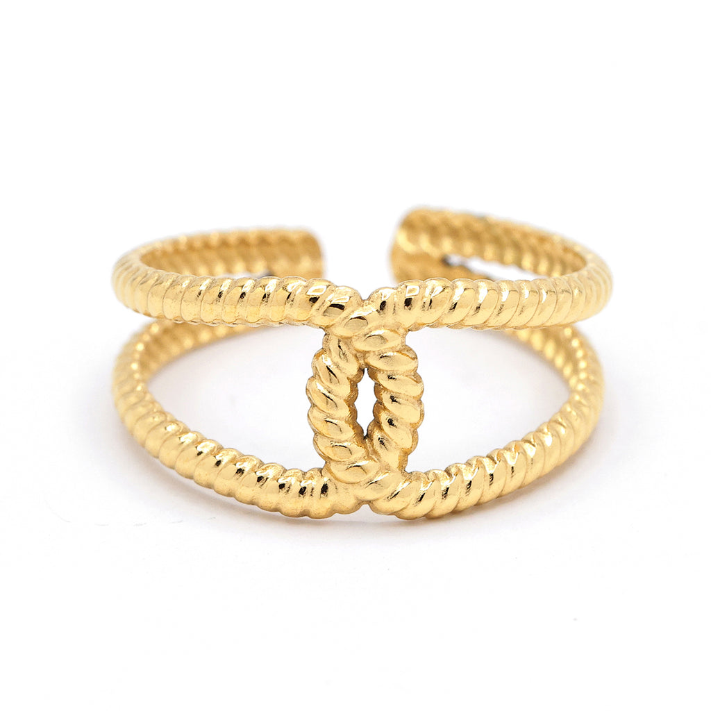 Bague Ajustable "Tatiana" Acier Inoxydable