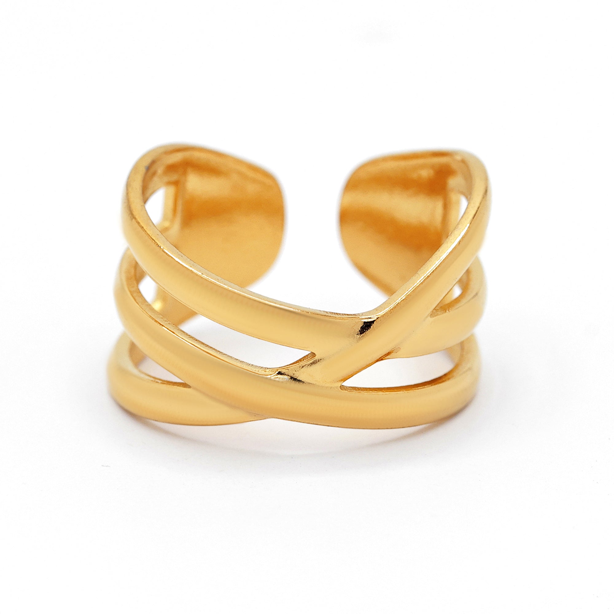 Bague Ajustable "Tiphaine" Acier Inoxydable