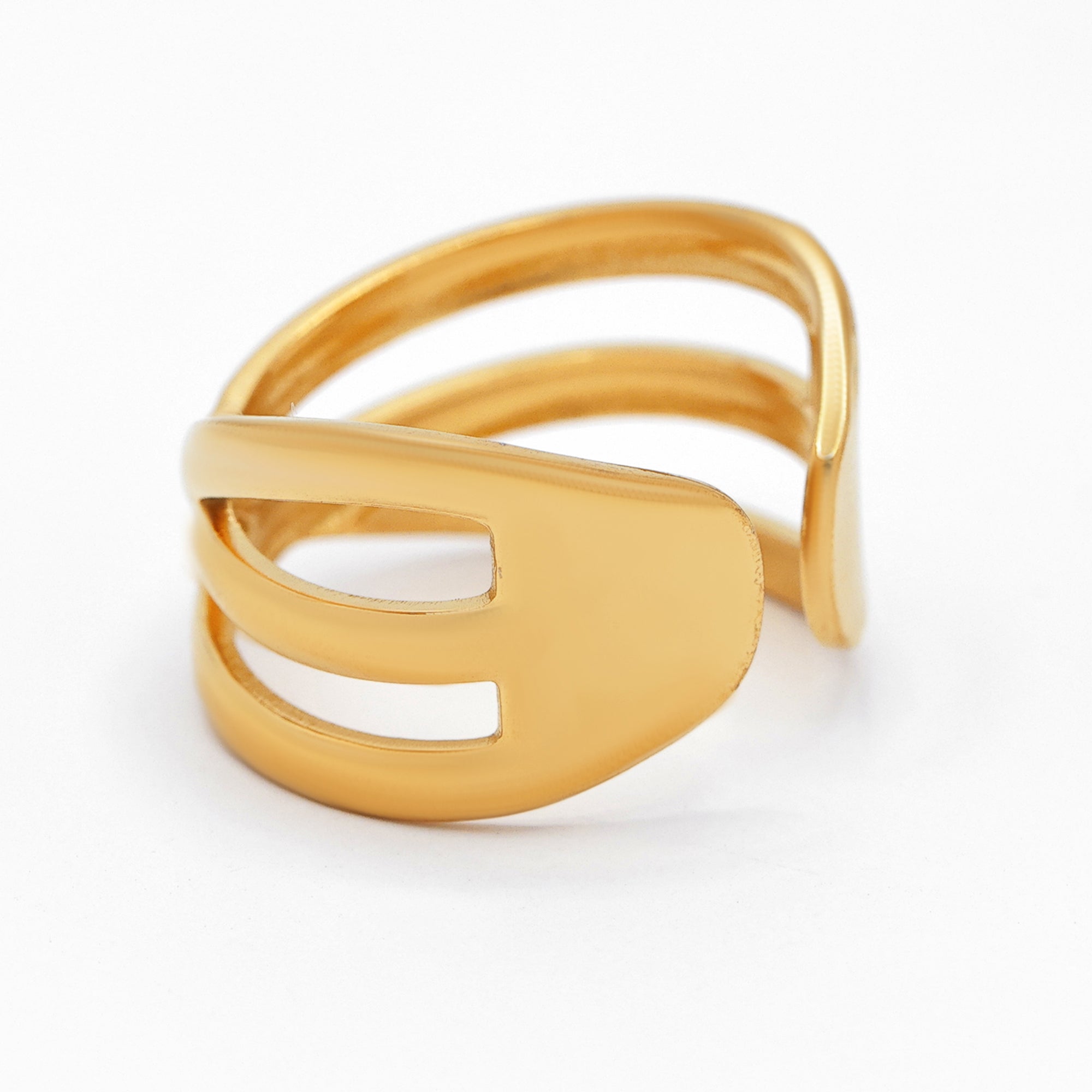 Bague Ajustable "Tiphaine" Acier Inoxydable