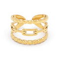 Bague Ajustable "Valerie" Acier Inoxydable