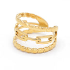 Bague Ajustable "Valerie" Acier Inoxydable
