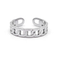Bague Ajustable "Victoria" Acier Inoxydable