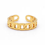 Bague Ajustable "Victoria" Acier Inoxydable