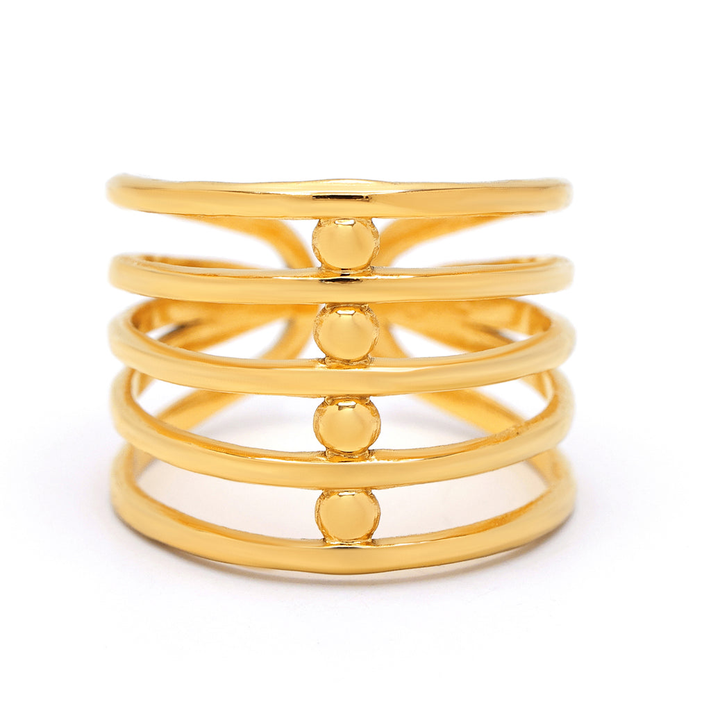 Bague Ajustable "Bérénice" Acier Inoxydable