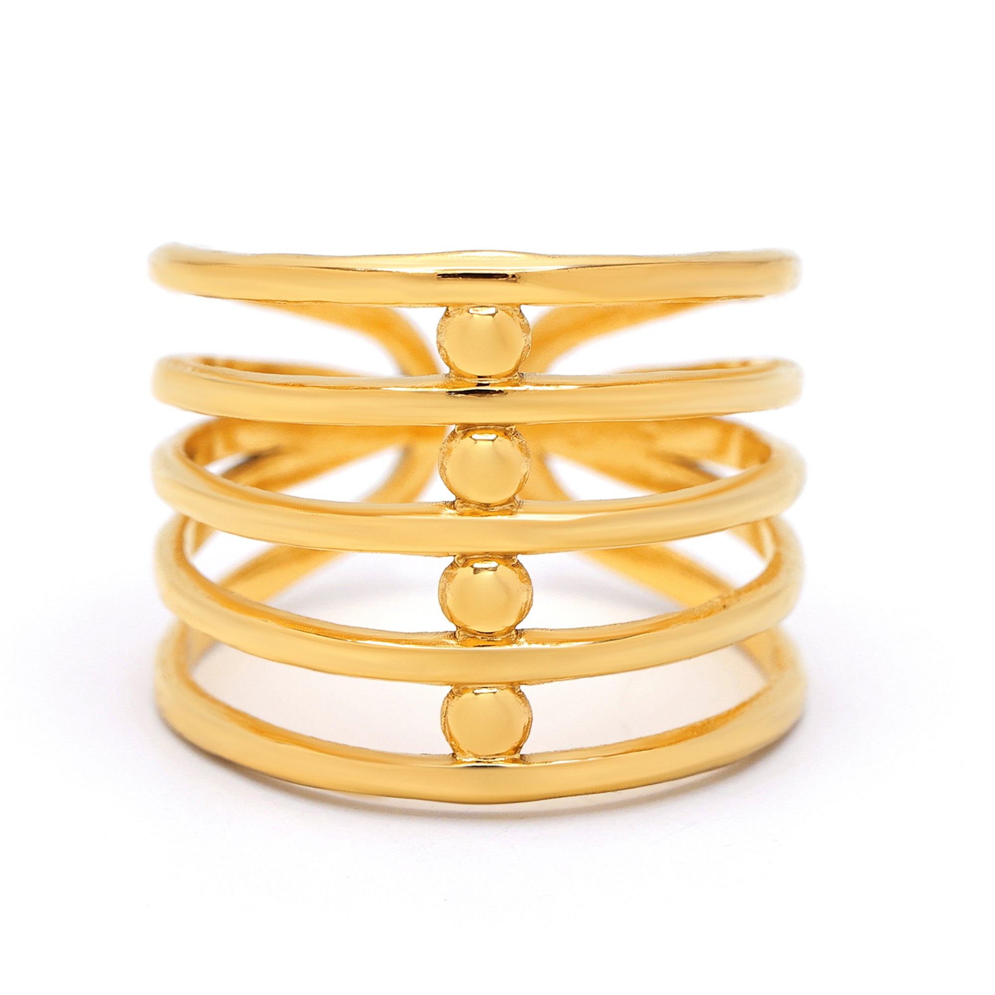 Bague Ajustable "Bérénice" Acier Inoxydable