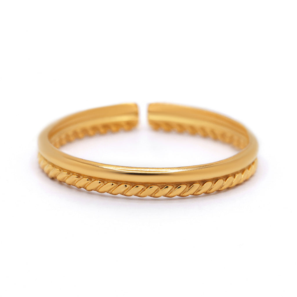 Bague Ajustable "Violaine" Acier Inoxydable