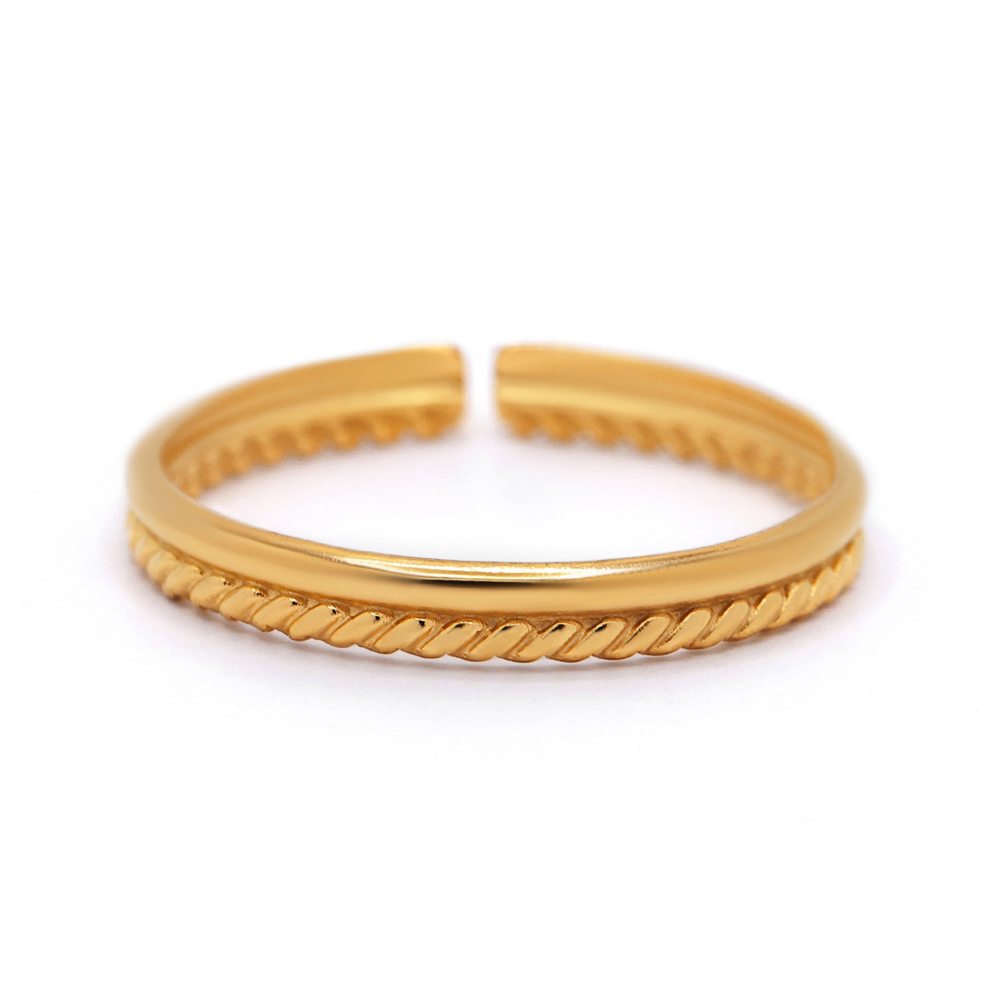 Bague Ajustable "Violaine" Acier Inoxydable