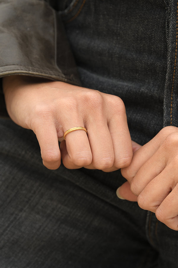 Bague Ajustable "Violaine" Acier Inoxydable