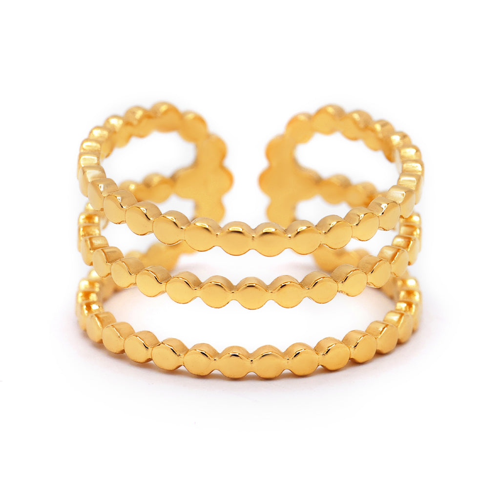 Bague Ajustable "Yolaine" Acier Inoxydable