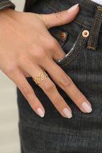 Bague Ajustable "Yolande" Acier Inoxydable