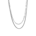 Collier Double Rang "Ornella" Acier Inoxydable