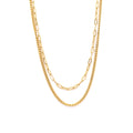 Collier Double Rang "Ornella" Acier Inoxydable