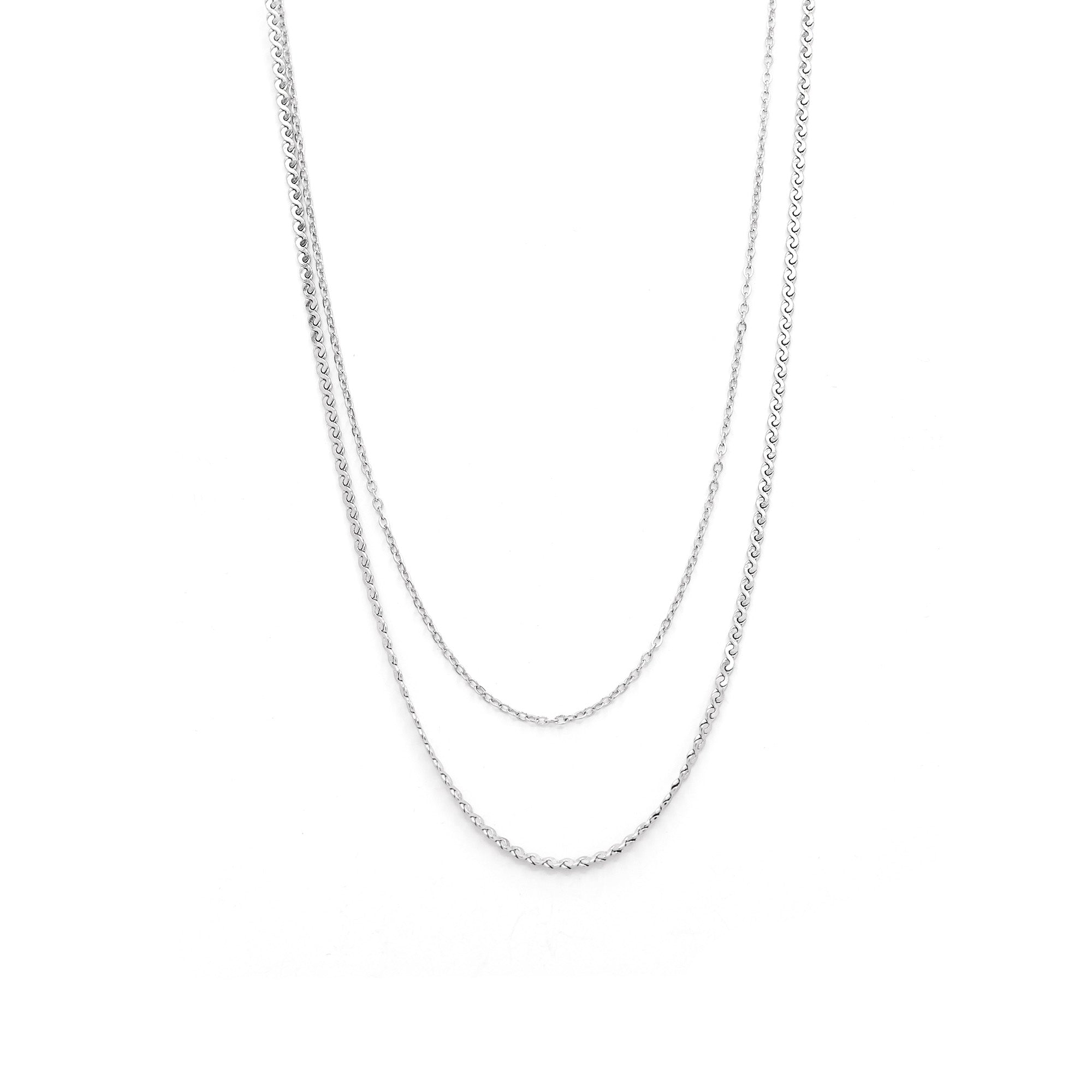 Collier Double Rang "Sonia" Acier Inoxydable