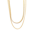 Collier Double Rang "Stefania" Acier Inoxydable
