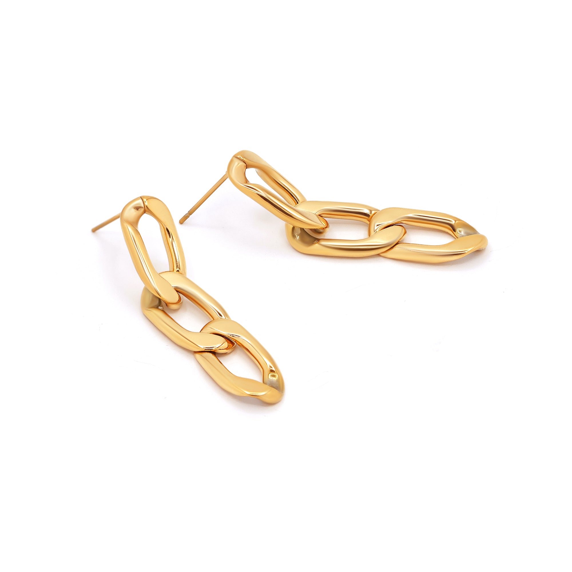 Boucles D'Oreilles "Philomene" Acier Inoxydable