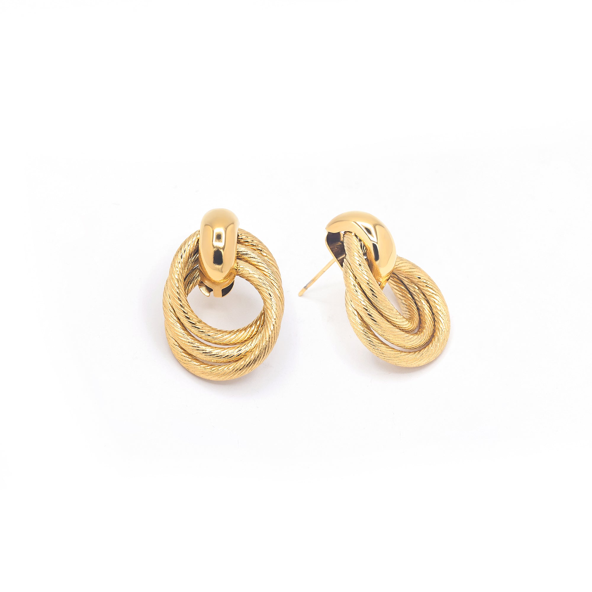 Boucles D'Oreilles "Coralie" Acier Inoxydable
