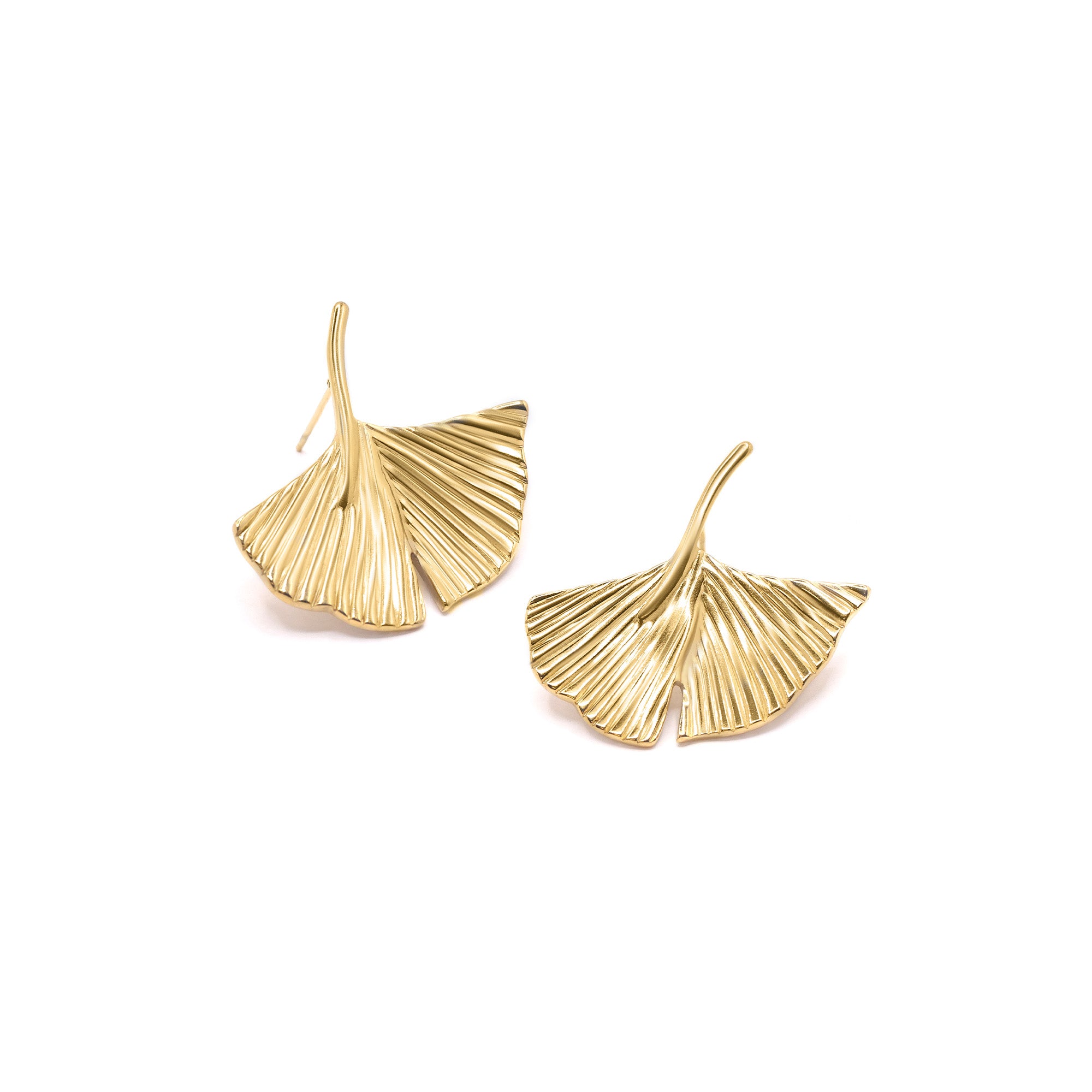 Boucles D'Oreilles "Blanche" Acier Inoxydable