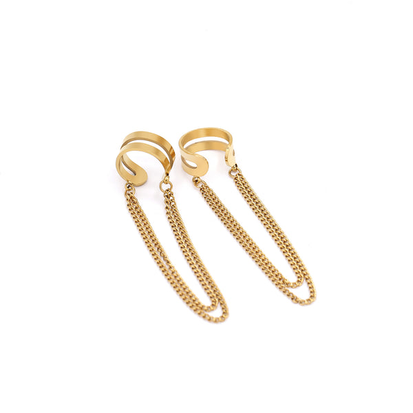 Boucles D'Oreilles "Philomene" Acier Inoxydable