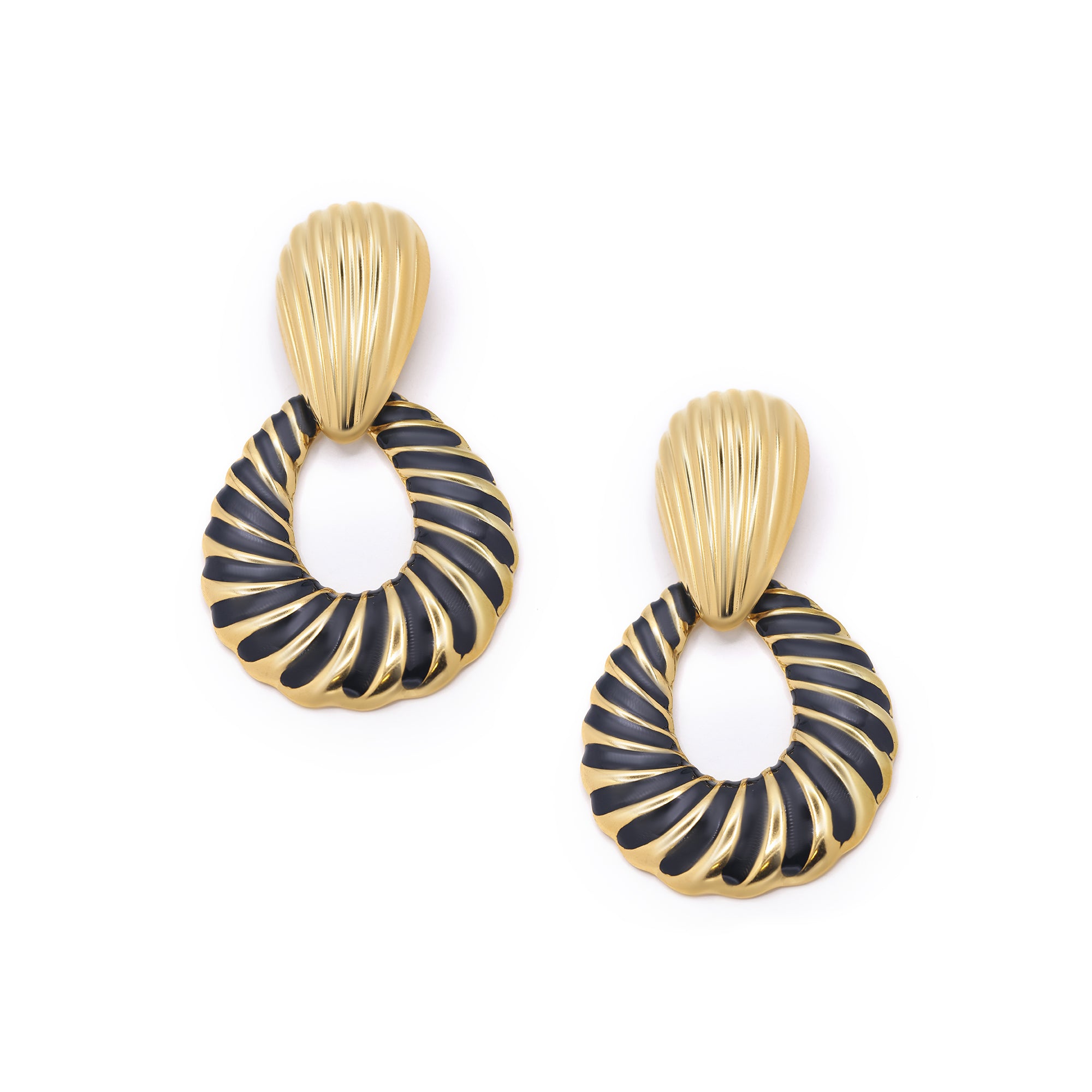 Boucles D'Oreilles "Viviane" Acier Inoxydable