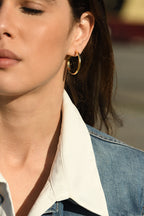 Creoles "Edwige" Acier Inoxydable
