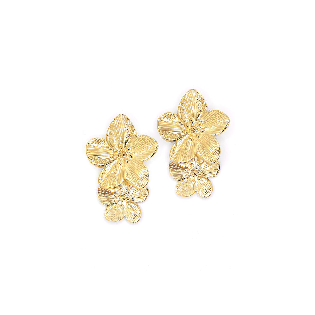 Boucles D'Oreilles "Therese" Acier Inoxydable
