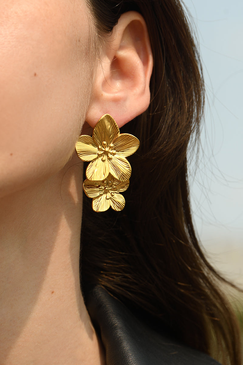 Boucles D'Oreilles "Therese" Acier Inoxydable