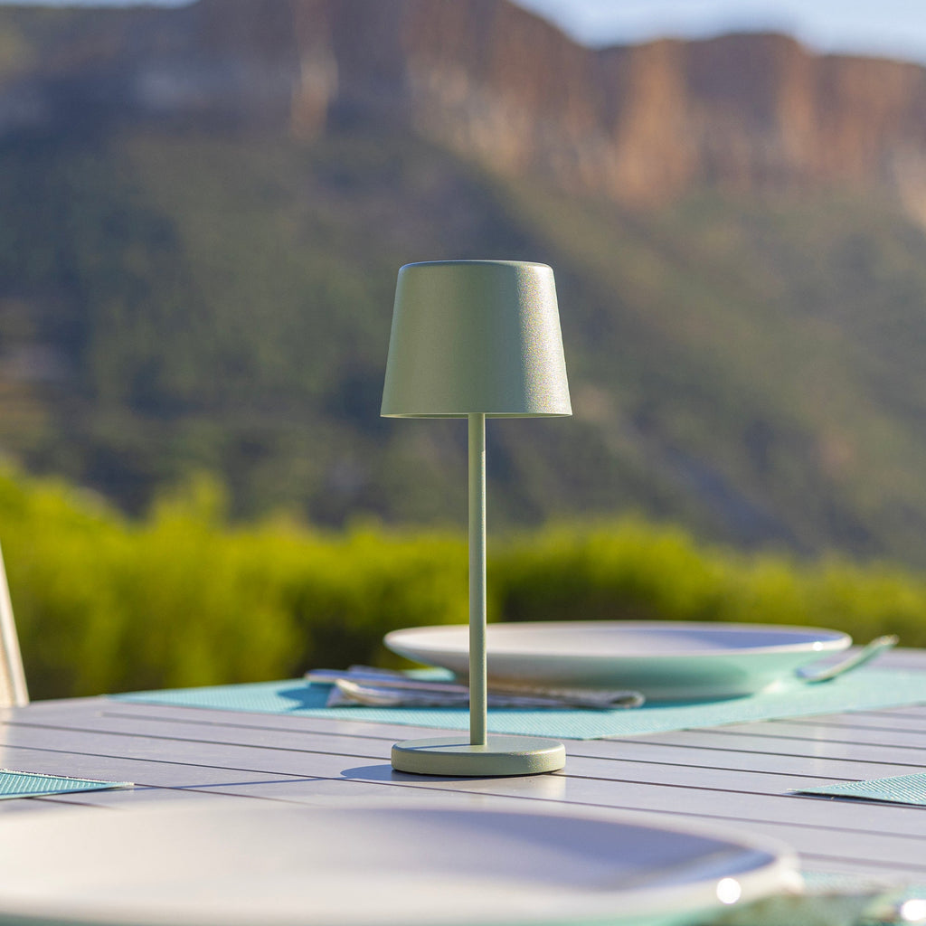 Kelly Mini - Lámpara de mesa inalámbrica - Acero - Verde
