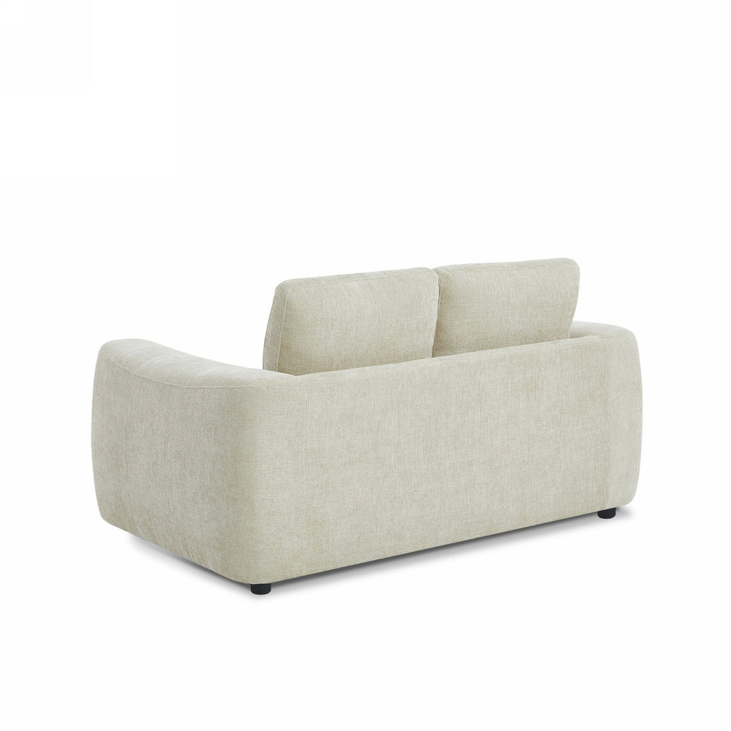 Kerea – Rak fast 2-sitssoffa – Chenilletyg taupe